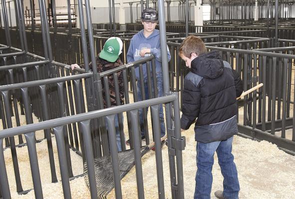 4-H members work at Show Barn, collect stock show clothing